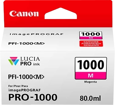 Original Canon PFI-1000M / 0548C001 Tinte Magenta bis zu 5855 Seiten 80ml