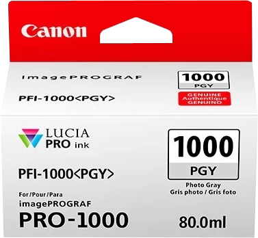 Canon Original PFI-1000PGY / 0553C001 Tintenpatrone Photo Grau 80ml