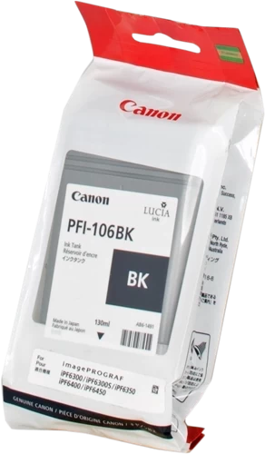 Original Canon PFI-106BK / 6621B001 Tinte Schwarz 130ml