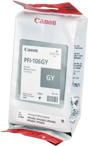 Canon Original PFI-106GY / 6630B001 Tintenpatrone Grau 130ml