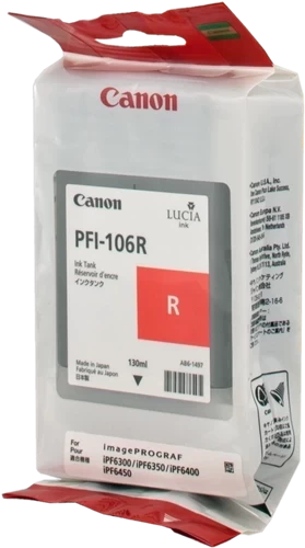 Canon Original PFI-106R / 6627B001 Tintenpatrone Rot 130ml