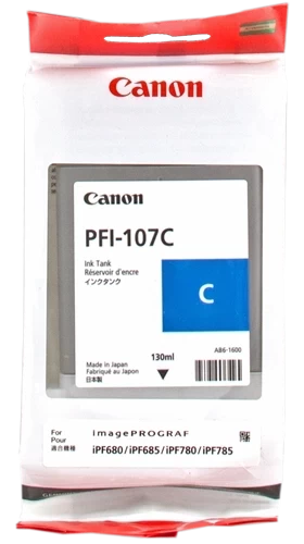 Original Canon PFI-107C / 6706B001 Tinte Cyan 130ml