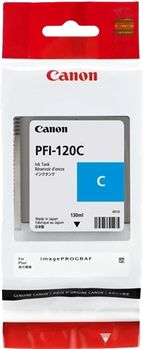 Original Canon PFI-120C / 2886C001 Tinte Cyan bis zu 3000 Seiten 130ml
