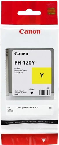 Original Canon PFI-120Y / 2888C001 Tinte Gelb bis zu 200 Seiten 130ml