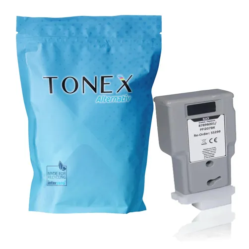TONEX alternativ für Canon PFI-207BK / 8789B001 Tinte Schwarz 300ml