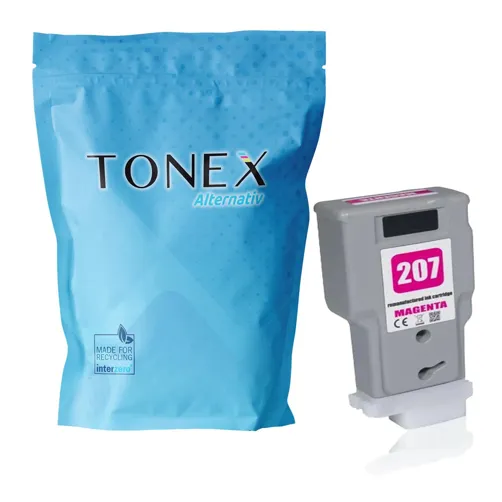 TONEX alternativ für Canon PFI-207M / 8791B001 Tinte Magenta 300ml