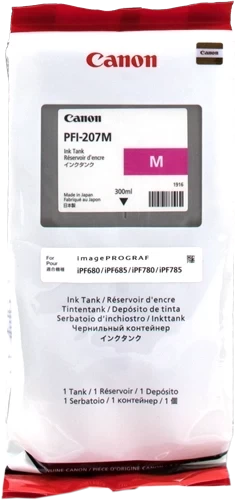 Original Canon PFI-207M / 8791B001 Tinte Magenta 300ml