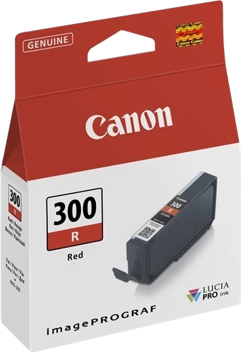 Original Canon PFI-300R / 4199C001 Tinte Rot 14ml