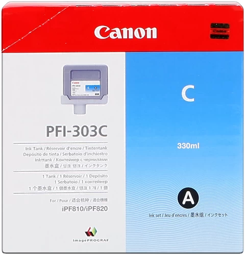 Canon Original PFI-303C / 2959B001 Tintenpatrone Cyan 330ml