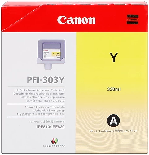 Canon Original PFI-303Y / 2961B001 Tintenpatrone Gelb 330ml