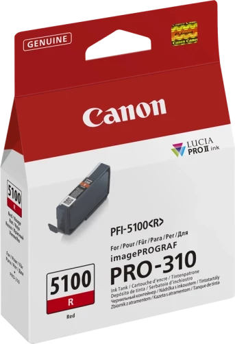 Original Canon 6958C001 / PFI-5100r Tinte Rot 14ml
