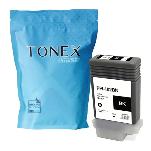 TONEX alternativ für Canon PFI-102BK / 0895B001 Tinte Schwarz 130ml