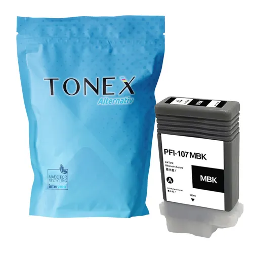 TONEX alternativ für Canon PFI-107BK / 6705B001 Tinte Schwarz 130ml