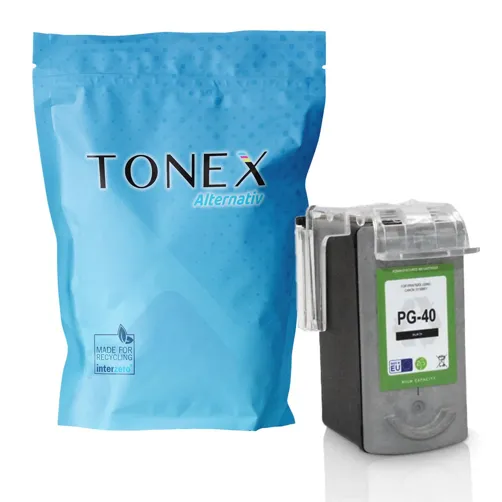 TONEREXPERT Premium Kompatibel für Canon PG-40BK / 0615B001 Tintenpatrone Schwarz 18ml