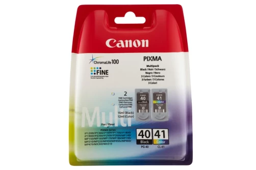 Original Canon 0615B043 / PG-40+CL-41 MCVP Tinte Schwarz bis zu 728 Seiten