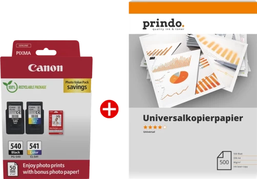 Original Canon PG-540+CL-541 MCVP Tinte Schwarz bis zu 360 Seiten