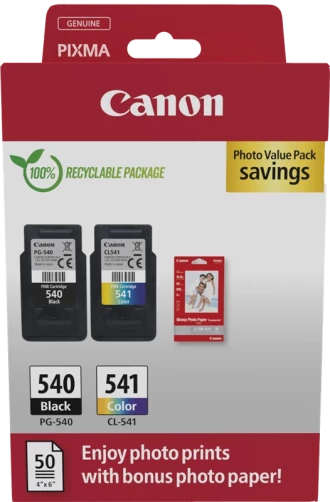 Original Canon PG-540+CL-541 Tinte Schwarz bis zu 360 Seiten