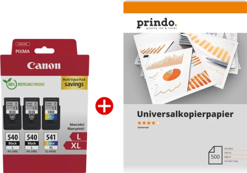 Original Canon PG-540L+CL-541XL MCVP Tinte Schwarz bis zu 700 Seiten