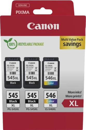 Canon Original PG-545XL+CL-546XL / 8286B013 Tintenpatrone Schwarz Multipack
