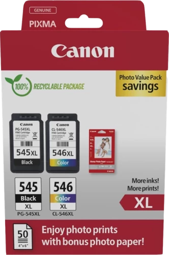 Original Canon PG-545XL + CL-546XL Tinte Schwarz bis zu 700 Seiten