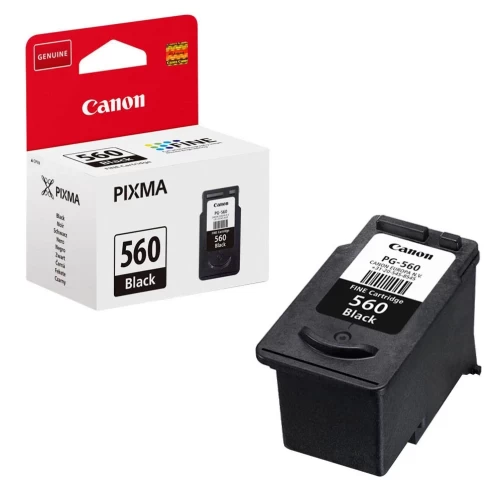 Canon Original PG-560 / 3713C001 Tintenpatrone Schwarz bis zu 180 Seiten 8ml