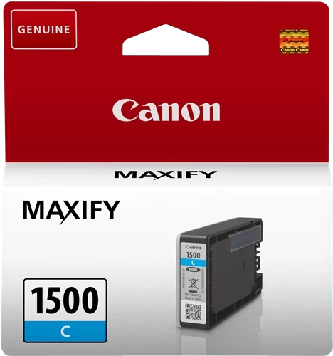 Canon Original PGI-1500C / 9229B001 Tintenpatrone Cyan bis zu 300 Seiten