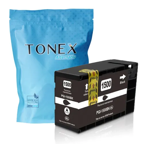 TONEX alternativ für Canon PGI-1500-XLBK / 9182B001 Tinte Schwarz bis zu 1200 Seiten