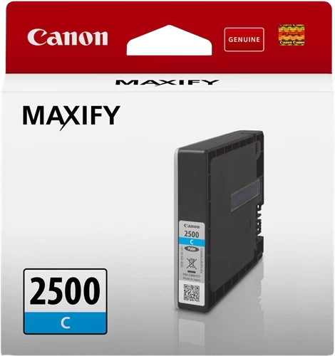 Canon Original PGI-2500C / 9301B001 Tintenpatrone Cyan bis zu 700 Seiten