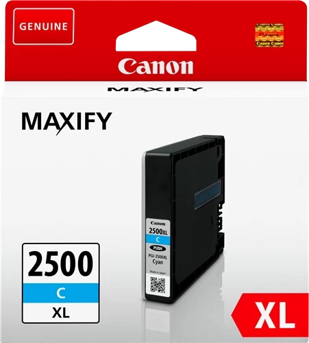 Canon Original PGI-2500XLC / 9265B001 Tintenpatrone Cyan bis zu 1755 Seiten 19ml