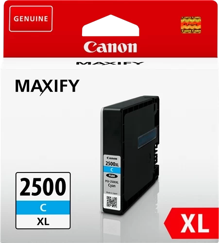 Original Canon PGI-2500XLC / 9265B001 Tinte Cyan bis zu 1755 Seiten 19ml