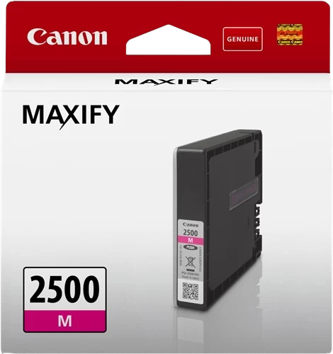 Canon Original PGI-2500M / 9302B001 Tintenpatrone Magenta bis zu 700 Seiten