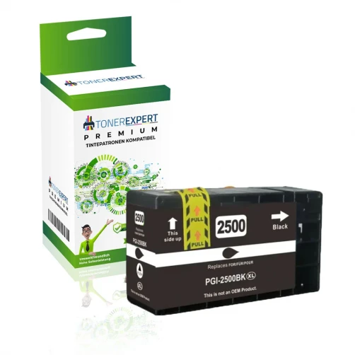 TONEREXPERT Premium Kompatibel für Canon PGI-2500-XLBK / 9254B001 Tintenpatrone Schwarz bis zu 2500 Seiten