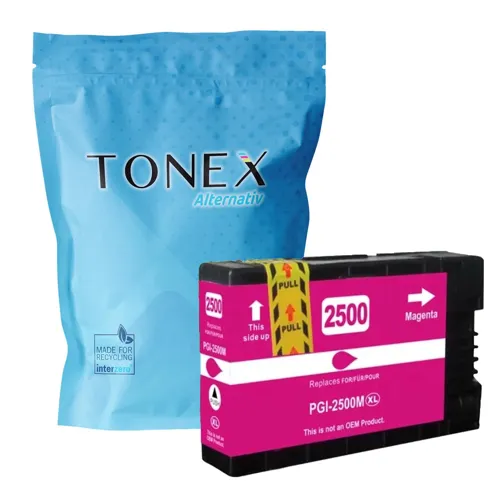 TONEX alternativ für Canon PGI-2500-XLM / 9266B001 Tinte Magenta bis zu 1295 Seiten
