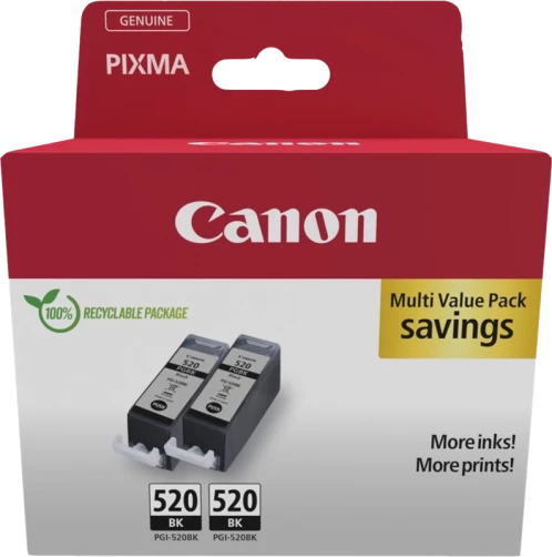 Original Canon PGI-520BK / 2932B019 Tinte Schwarz Multipack