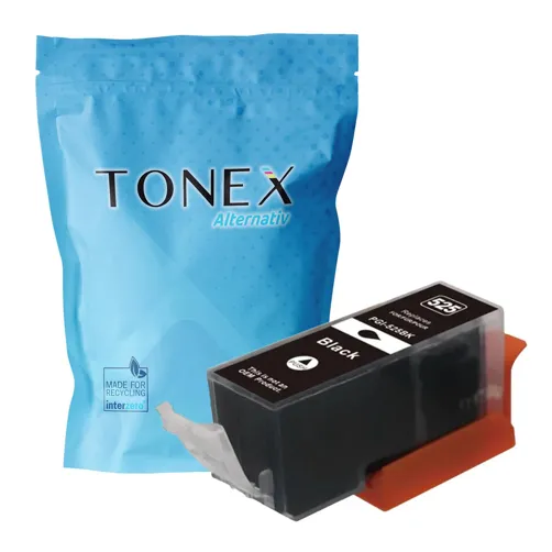 TONEX alternativ für Canon PGI-525PGBK / 4529B001 Tinte Schwarz bis zu 470 Seiten 27ml