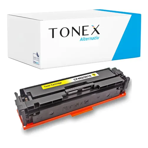 TONEREXPERT Premium Kompatibel für HP 201X / CF402X Tonerkartusche Gelb bis zu 2300 Seiten