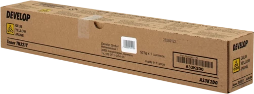 Original Develop A33K2D0 / TN-321y Toner Gelb bis zu 25000 Seiten