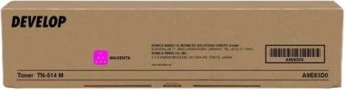 Original Develop A9E83D0 / TN-514M Toner Magenta bis zu 26000 Seiten