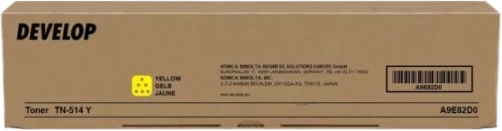 Original Develop A9E82D0 / TN-514Y Toner Gelb bis zu 26000 Seiten