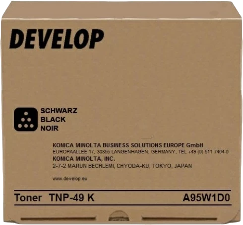 Original Develop A95W1D0 / TNP-49 K Toner Schwarz bis zu 13000 Seiten