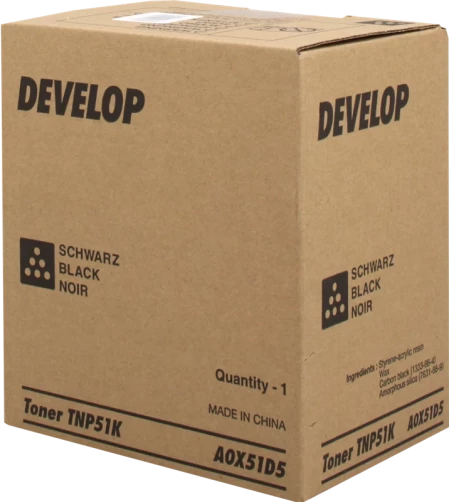 Original Develop A0X51D5 / TNP-51K Toner Schwarz bis zu 5000 Seiten