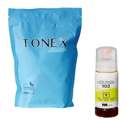 TONEREXPERT Premium Kompatibel für Epson 102Y / C13T03R440 Tintenpatrone Gelb bis zu 6000 Seiten 70ml