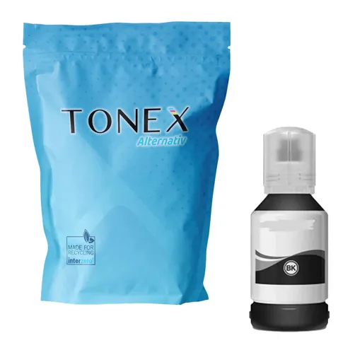 TONEREXPERT Premium Kompatibel für Epson 104 / C13T00P140 Tintenpatrone Tintenflasche Schwarz 130ml