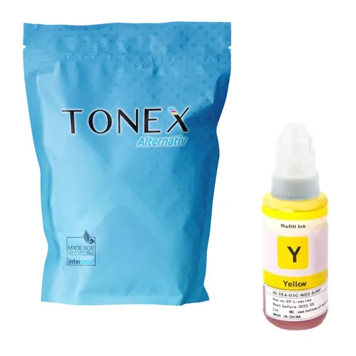 TONEREXPERT Premium Kompatibel für Epson 104 / C13T00P440 Tintenpatrone Tintenflasche Gelb 70ml