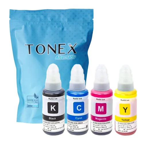TONEX alternativ für Epson 104 / C13T00P640 Tinte Schwarz Cyan Magenta Gelb 340ml
