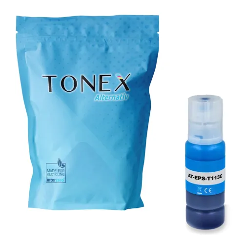 TONEREXPERT Premium Kompatibel für Epson 113 / C13T06B240 Tintenflasche Cyan bis zu 6000 Seiten 70ml