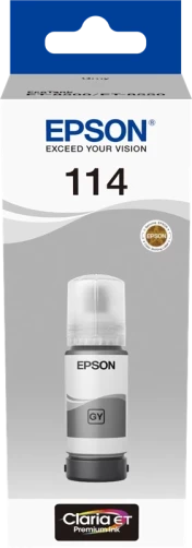 Epson Original 114 / C13T07B540 Tintenpatrone Grau bis zu 2300 Seiten