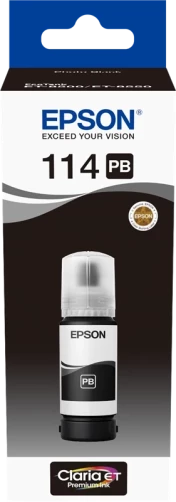 Epson Original 114 / C13T07B140 Tintenpatrone Foto Schwarz bis zu 2300 Seiten