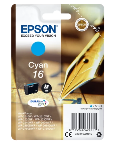 Epson Original C13T16224012 / 16 Tintenpatrone bis zu 165 Seiten