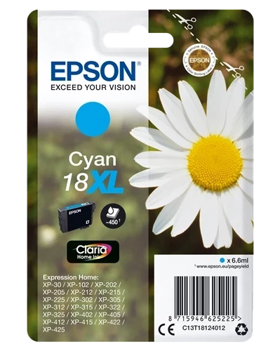Original Epson C13T18124012 / 18 XL Tinte bis zu 450 Seiten